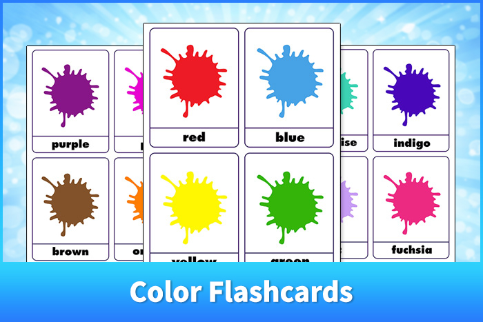 printable color flashcards