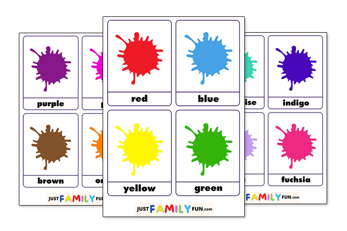 printable color flashcards