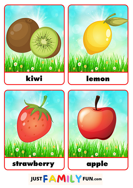 fruit flashcards