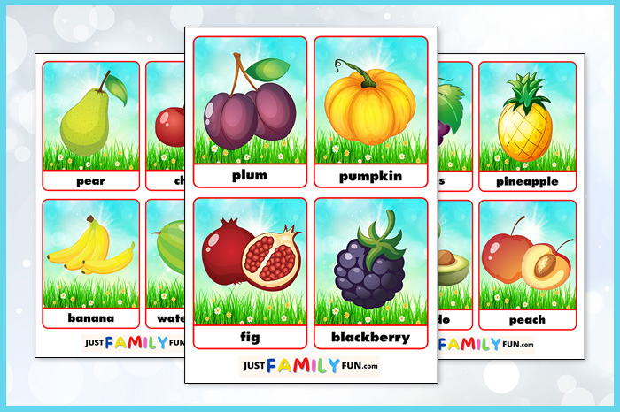 Free Printable Fruit Flashcards For Kids