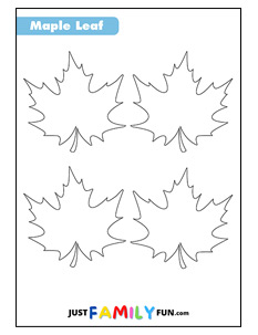 outline of maple leaf