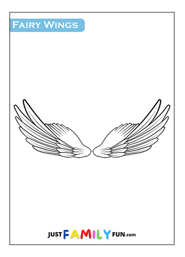 printable fairy wing template