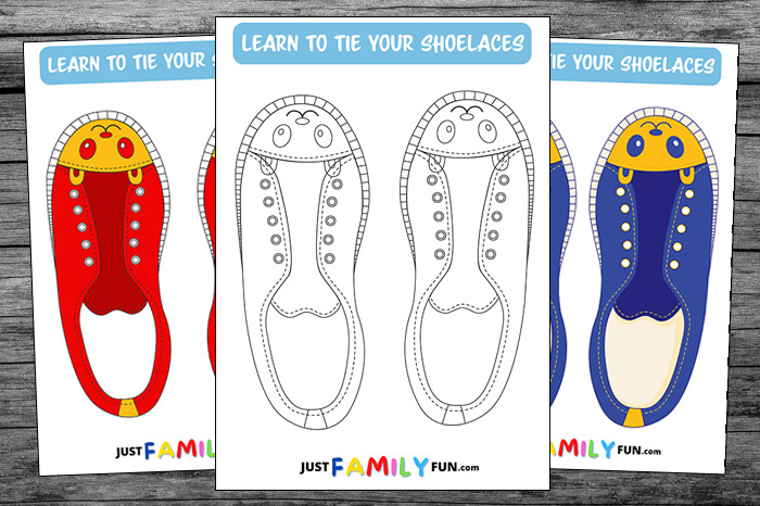 learn to tie your shoe lacess template