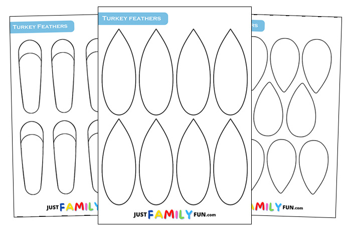 turkey feather template