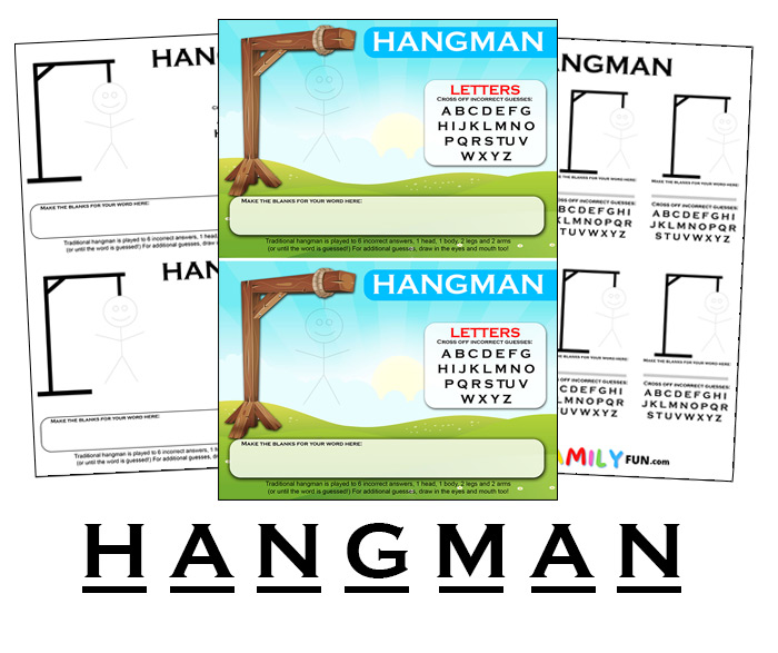 Printable hangman game