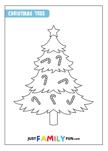printable christmas tree outline
