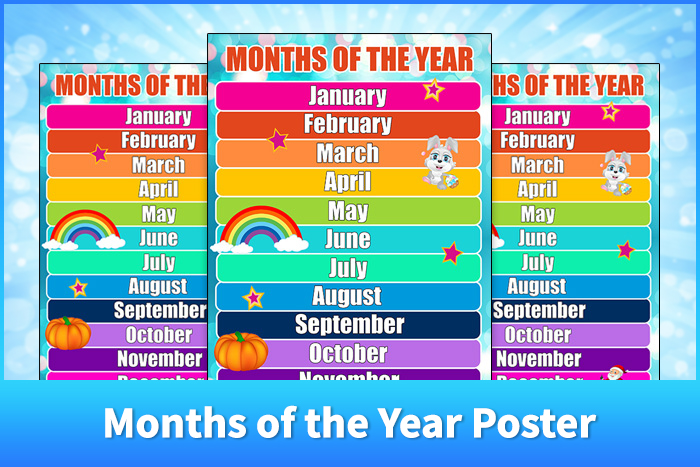 Months of the Year Poster