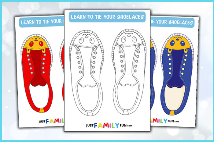 learn to tie your shoe lacess template