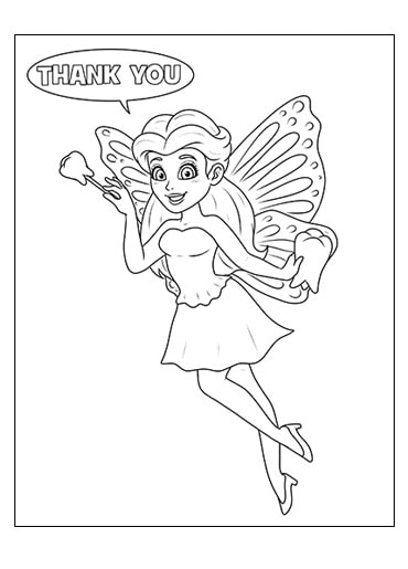 tooth fairy pictures to color