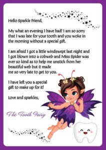 Free Printable Tooth Fairy Apology Letter Package | Just Family Fun