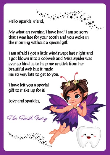 Free Printable Tooth Fairy Apology Letter Package Just Family Fun