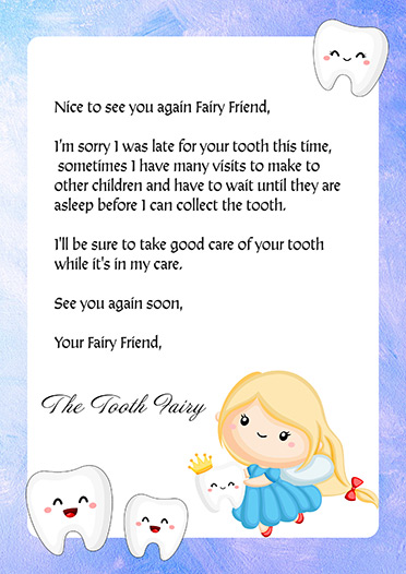 3 Free Printable Boy Tooth Fairy Letter Templates Certificates
