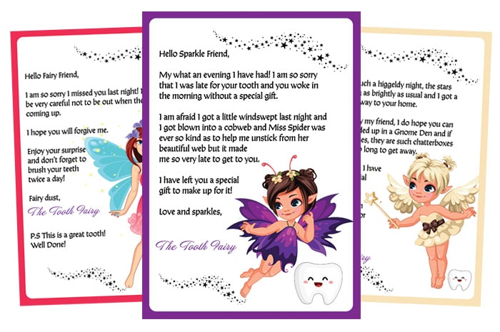 tooth fairy apology letters