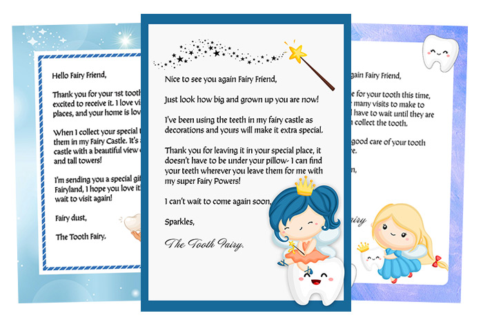 Boy tooth fairy letter