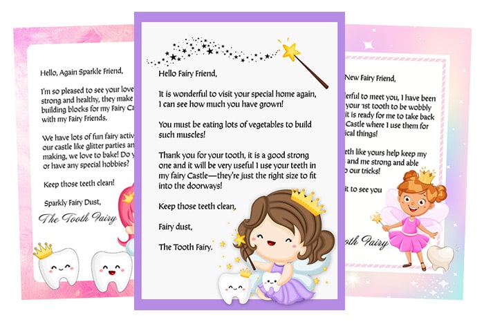 Printable Tooth Fairly Letter For Girls