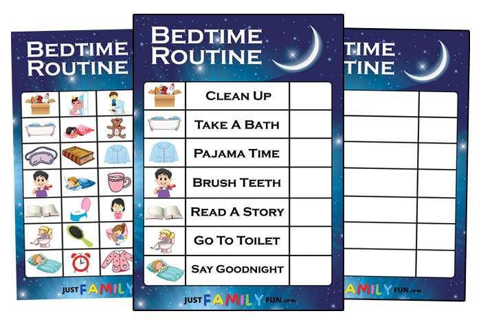 Printable bedtime routine chart pdf