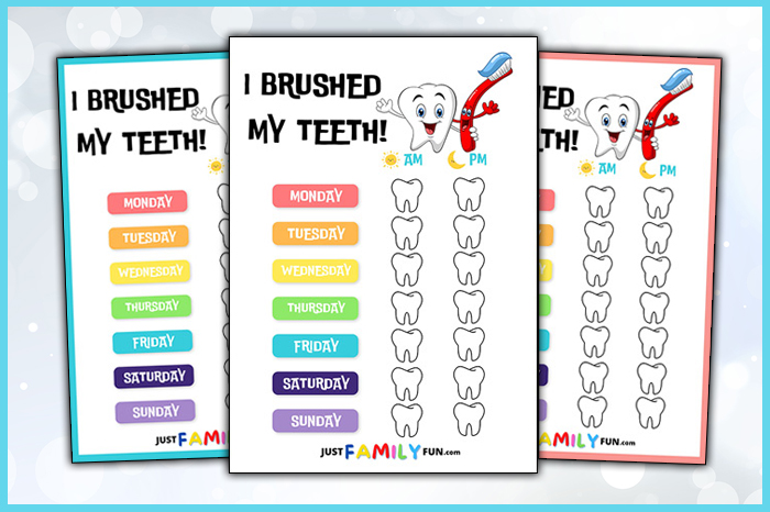 Tooth Brushing Chart For Kids
