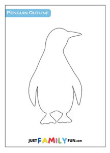 Printable Penguin Outline Templates | Just Family Fun