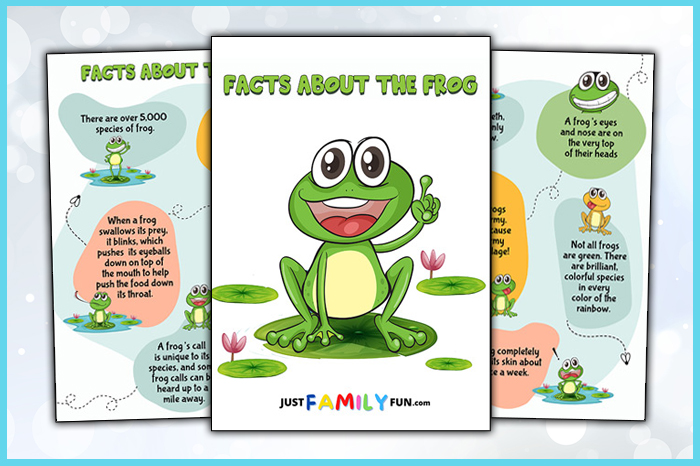 Printable Frog Facts For Kids