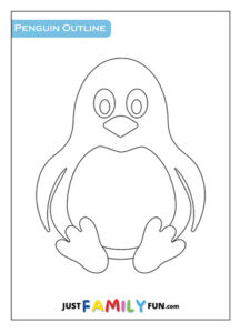 Printable Penguin Outline Templates | Just Family Fun