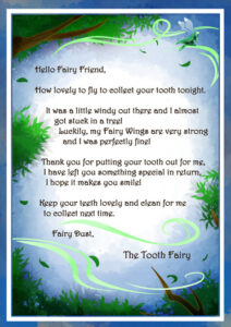 tooth fairy letter printable