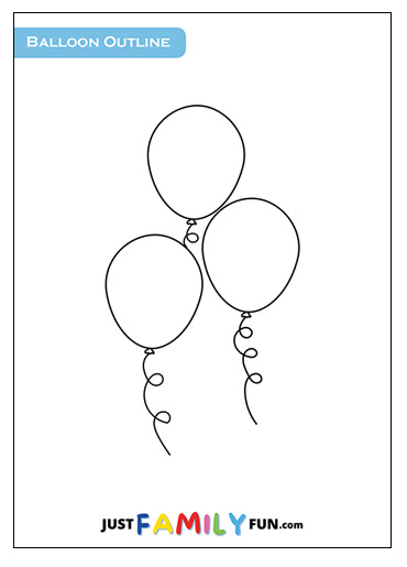 printable balloon outline