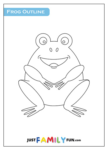 Free Printable Frog Outline Templates | Just Family Fun