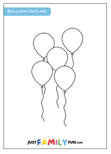 free printable balloon outlines