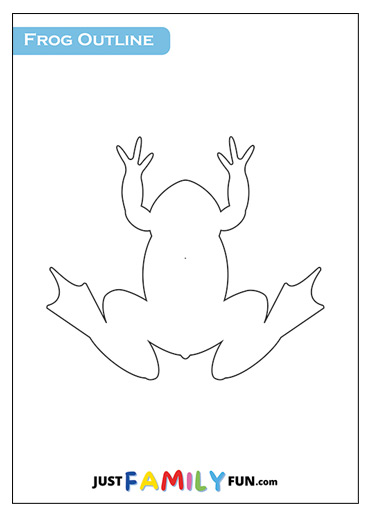 frog outline drawing