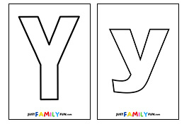 Letter y outline