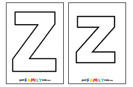 Letter z outline