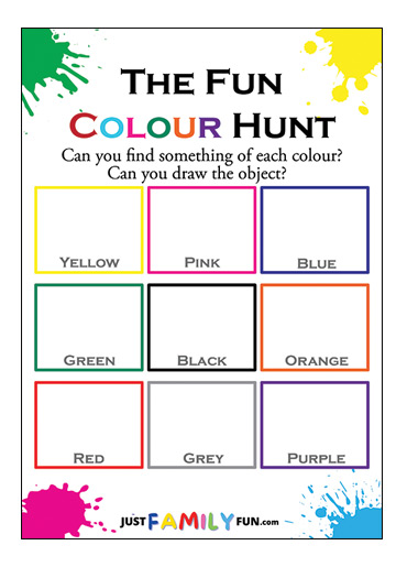 color scavenger hunt pdf