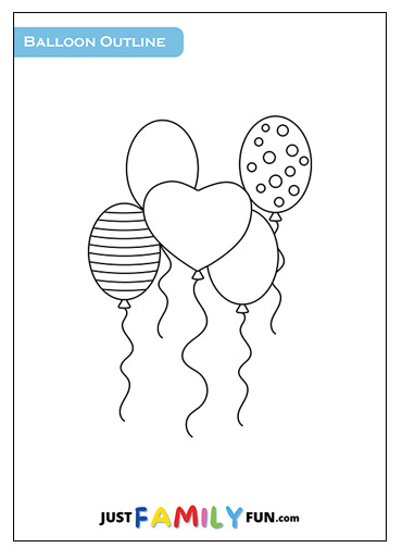 balloon outline drawing