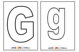 Letter g outline