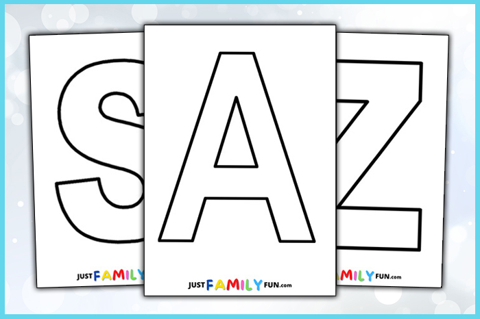 Free Alphabet Letters Printable | Just Family Fun