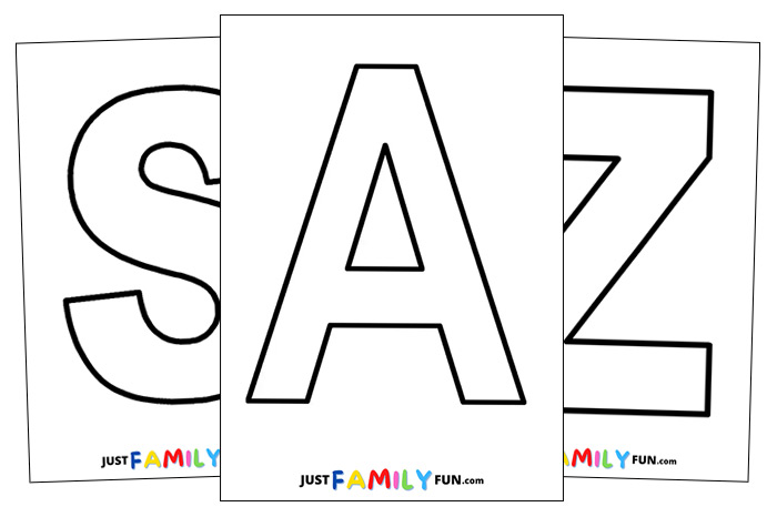 Free Alphabet Letters Printable | Just Family Fun