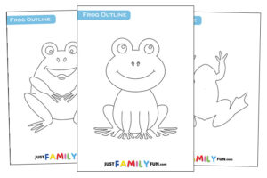 Free Printable Frog Outline Templates | Just Family Fun