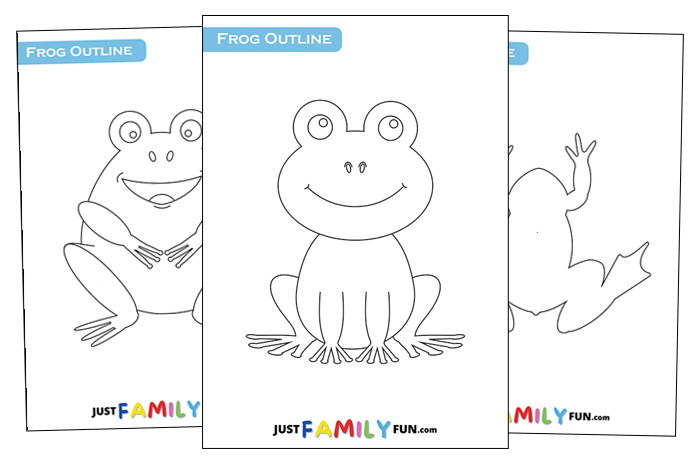 Free Printable Frog Outline Templates | Just Family Fun