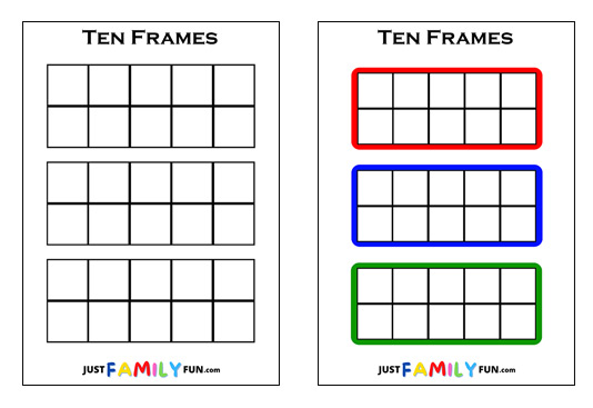 blank ten frames