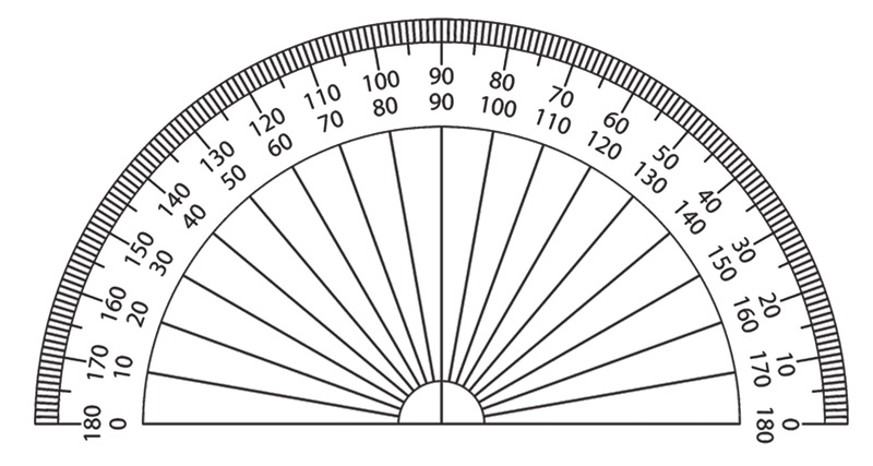 Free Printable Protractor PDF | Just Family Fun