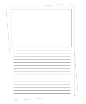 Printable Lined Paper with Picture Box