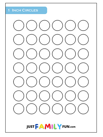 1 inch circle template free