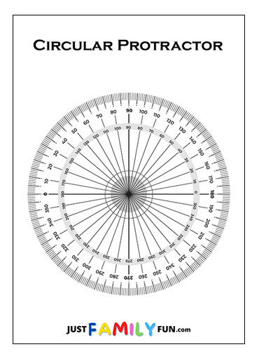 circular protractor printable template