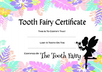 Free Printable Tooth Fairy Certificates 3