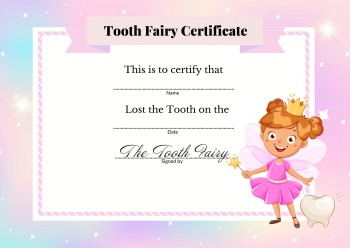 Free Printable Tooth Fairy Certificates 22