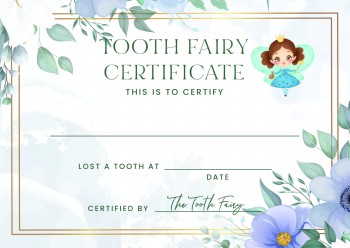 Tooth Fairy Certificates