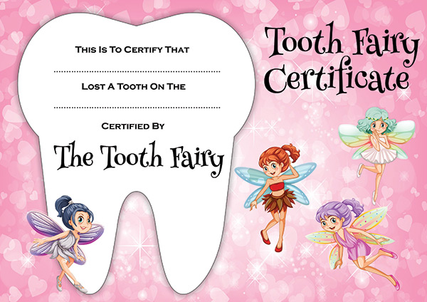 tooth certificate
