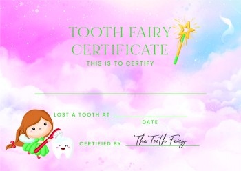 Free Printable Tooth Fairy Certificates 9