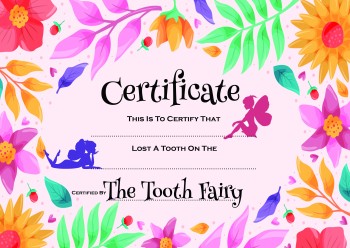 Free Printable Tooth Fairy Certificates 17