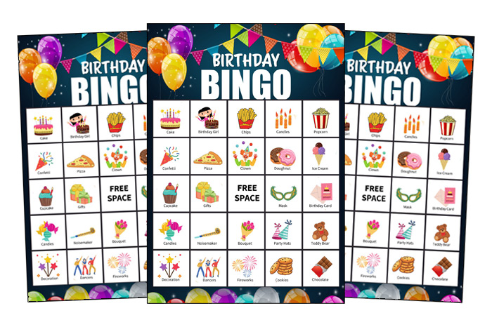 Printable Birthday Bingo Cards